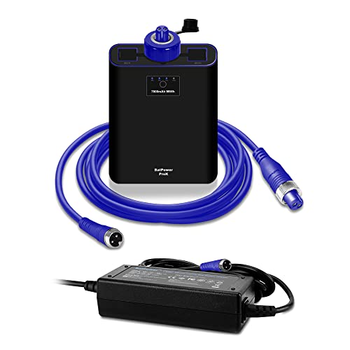 BatPower ProK 7.8Ah Electric Fishing Reel Battery Compatible for Banax Kaigen 7000 7000CP SV C CL BM HM KM B SVO 1500 1500TM 500 500TM XP S 300 300C 150 B G Power Assist Reel Battery -2PIN Power Cable