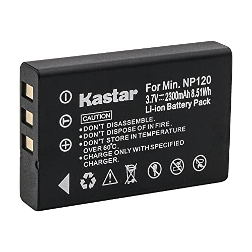 Kastar 1-Pack Battery Replacement for Fujifilm NP-120, NP-120B, FNP120, Toshiba NP-120, PX1657, PENTAX D-LI7, RICOH DB-43, CONTAX BP-1500S, BP-1500S Digital Camera Battery