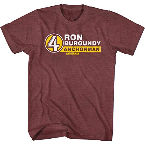 American Classics Anchorman Movie Ron Burgundy KVWN Channel 4 News Adult Short Sleeve T-Shirt