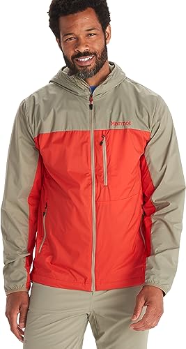 MARMOT Ether DriClime Hoodie Vetiver/Victory Red XL