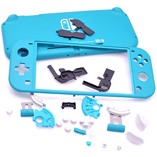Deal4GO New Full Shell Housing Case kit Replacement w/D-PAD ABXY Full Buttons Set Compatible for Switch Lite Console (Turquoise)