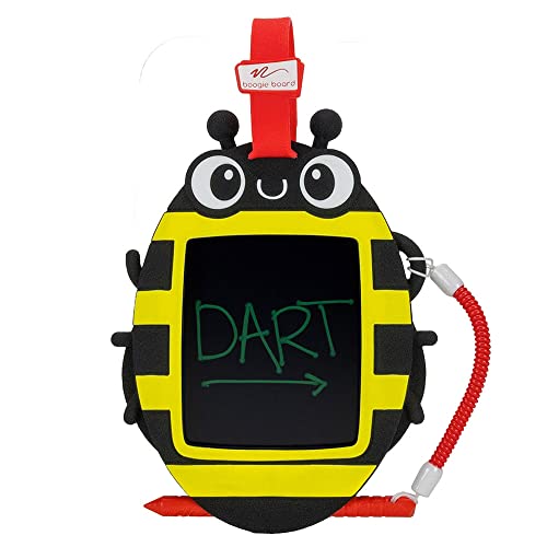 Boogie Board Kids Sketch Pals Portable Bug Authentic Doodle Board, 4-inch Reusable Drawing Pad with Attached Stylus, Perfect for Travel & Road Trips for Kids Ages 4+, Dart The Bee