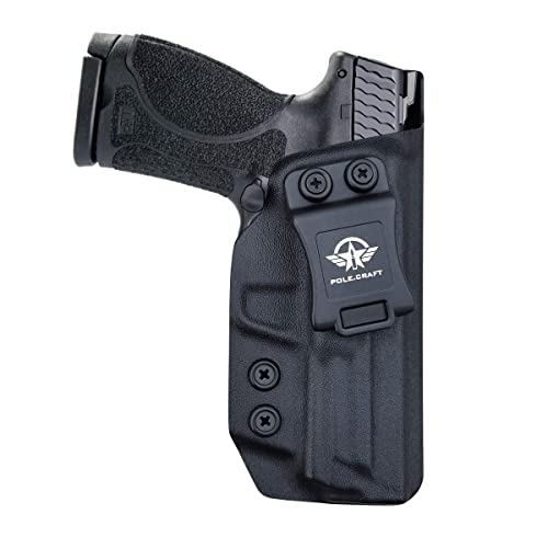 POLE.CRAFT M&P 2.0 9mm Hoster IWB KYDEX for Smith & Wesson M&P 9mm M2.0 4'/4.25' Pistol Case - Inside Waistband Concealed Carry Holster S&W M&P 9mm 2.0 Gun Pouch Accessories