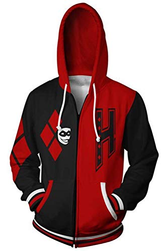 ValorSoul Unisex Movie Cosplay Hoodie Jacket Pullove Sweatshirt with Zippers, Color-1, X-Large