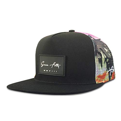 Grace Folly Trucker Hat for Men & Women. Snapback Mesh Caps (One Size, Sunset Beach)