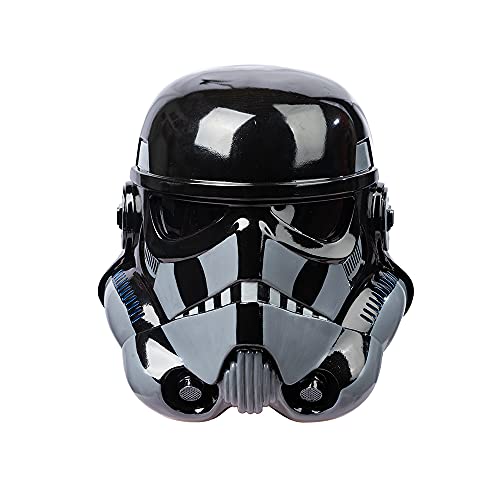 DressVoguer SW Black Series Storm Helmet Mask Halloween Role Playing Costume Collection Prop (Storm Solder Helmet Black)