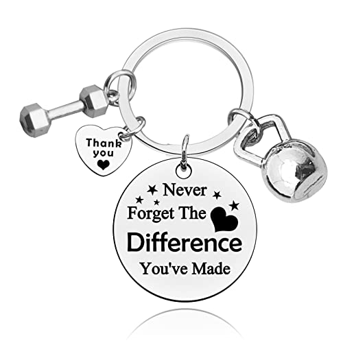 Fitness Gifts Keychain Fitness Trainer Fitness Instructor Personal Trainer Appreciation Gift Thank You Jewelry Gift Fitness Coach Workout Gift Leaving Gift Going Away Gift Farewell Retirement Gym Gift