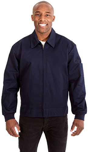 JH Design Men's Mechanics Style Work Jacket (X-Large, Navy)
