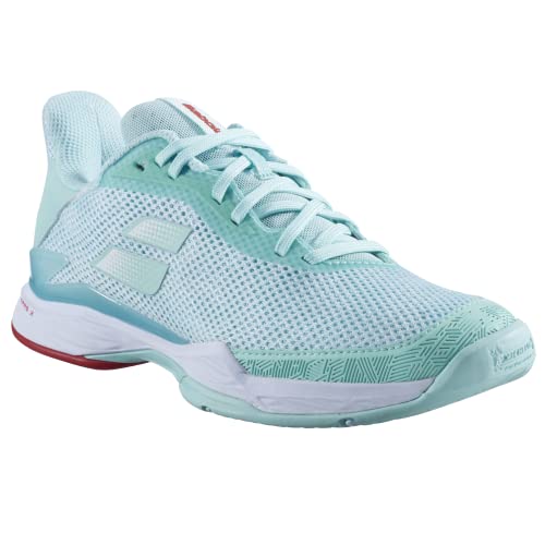 Babolat Women's Jet Tere All Court Tennis Shoes, Yucca/White (Women's US Size 8.5)