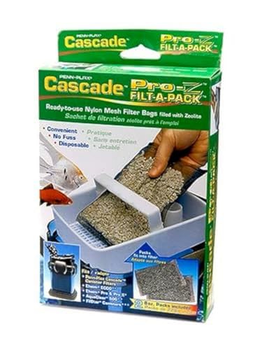 Penn-Plax Cascade Pro-Z Aquarium Canister Filter Media Bags, Designed for All Filtration Needs – 8 Oz – 2-Pack