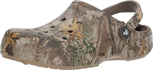 Crocs Unisex-Adult Men's and Women's Classic Lined Clog, Chocolate/Chocolate, 14 Women/12 Men
