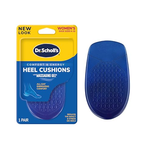 Dr. Scholl's HEEL CUSHIONS with Massaging Gel Advanced // All-Day Shock Absorption and Cushioning to Relieve Heel Discomfort (for Women's 6-10, also available for Men's 8-13)