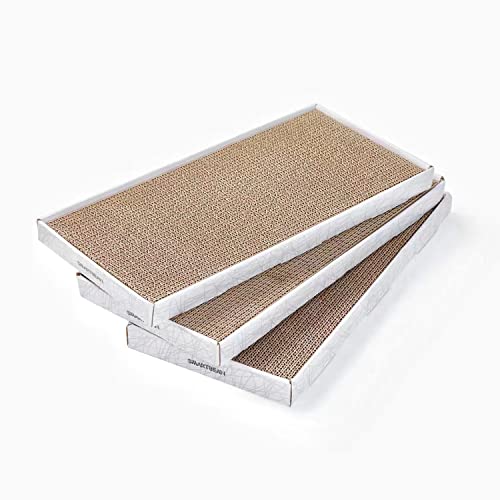 Cardboard Scratcher Pad Scratching Post:Smartbean 3PCS Cat Cardboard,Cat Scratch Pad,Cat Post,Double-Sided Design for Double Life…