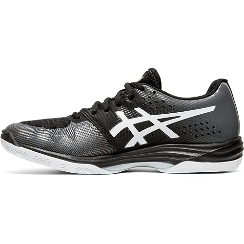 ASICS Women's Gel-Tactic 2 Volleyball Shoes, 7, Black/Silver