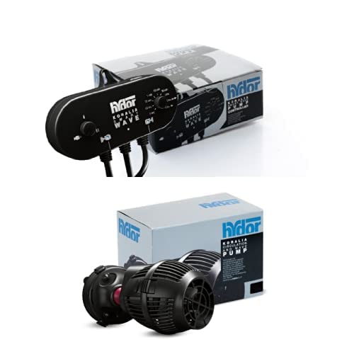 Bundle of Hydor Koralia Wavemaker Basic Controller, Dual Pump, 12V, DC + Hydor Koralia Evolution Circulation & Wave Pump, 1400-1500 GPH
