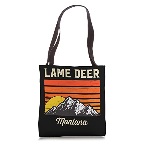 Lame Deer Montana Hometown City State Retro USA Tote Bag