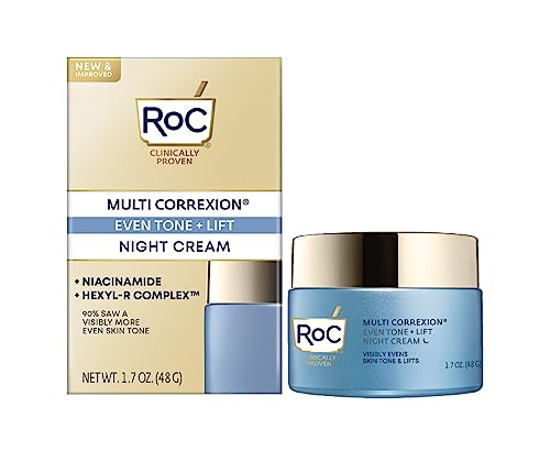 RoC Multi Correxion 5 in 1 Restoring/Anti Aging Facial Night Cream with Hexinol, Christmas Gifts & Stocking Stuffers for Women and Men, 1.7 Ounces (Packaging May Vary)