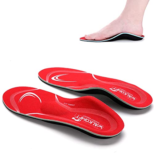 Walkomfy Pain Relief Orthotics, Plantar Fasciitis Arch Support Insoles Shoe Inserts for Maximum Support/All-Day Shock Absorption/Designed for Men and Women 28cm