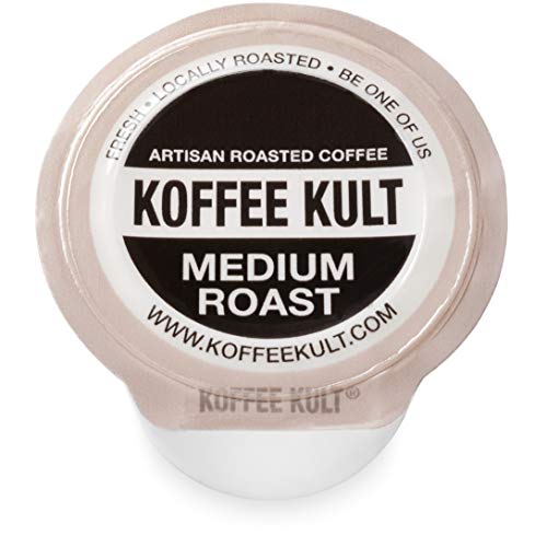 Koffee Kult Medium Roast Coffee Single Serve coffee cups in pods for Keurig brewers- 12 count