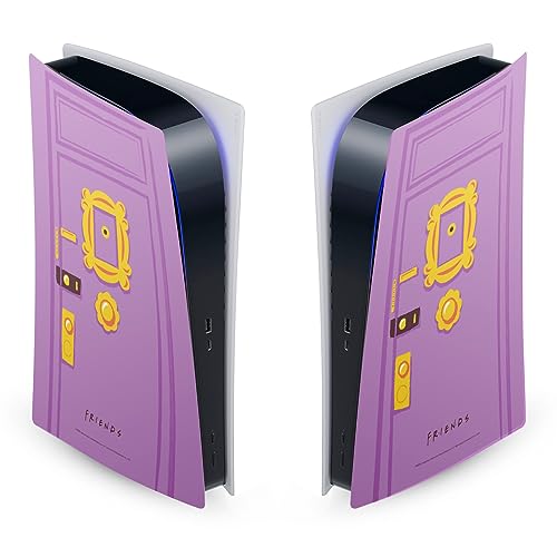 Head Case Designs Officially Licensed Friends TV Show Peephole Frame Iconic Graphics Vinyl Faceplate Sticker Gaming Skin Decal Cover Compatible with Sony Playstation 5 PS5 Digital Edition Console