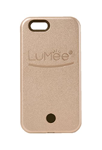 LuMee Original Phone Case, Rose Gold | LED Lighting, Variable Dimmer | Shock Absorption, Bumper Case, Selfie Phone Case | iPhone 6s