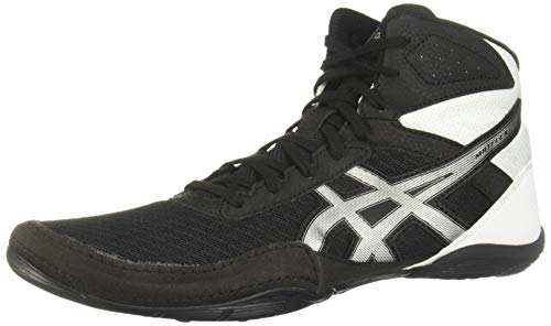 ASICS Men's Matflex 6 Wrestling Shoes, 12M, Black/Silver