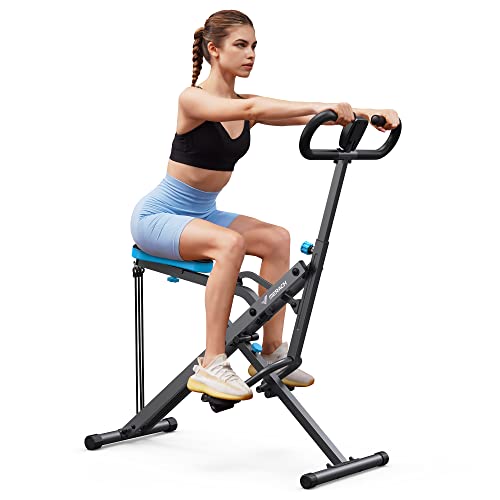 Squat Machine, MERACH 2 in 1 Squat Rowing Machine, Easy Setup & Foldable Exercise Equipment, Glute Trainer Machine, Glutes & Leg Home Workout Machine R07