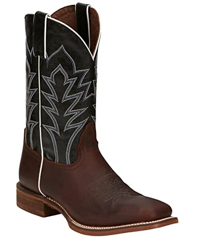 Nocona Men's Baylon Western Boot Square Toe Brown 10 EE US