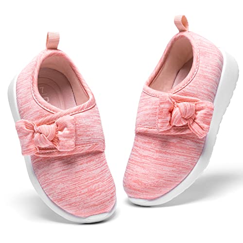 nerteo Toddler Shoes Girls Fashion Walking Sneakers for Little Kids Baby Hot Pink 8 M US Toddler/Littler Kid