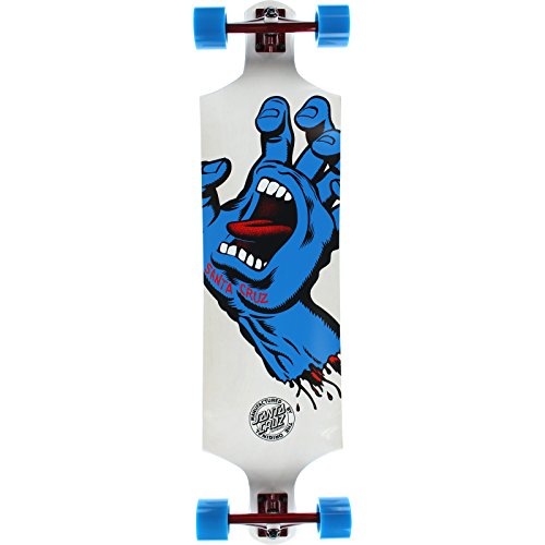 Santa Cruz Skateboards Screaming Hand White Complete Skateboard - 10' x 40'