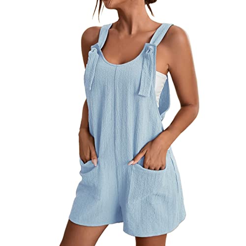 SHAOBGE Lightning Deals Of Today Prime Lightning Deal Champagne Jumpsuit For Women Women'S Trendy Clothing Plus Size Oversized Jumpsuit Velvet Pink Jumpsuit Day Prime Deals Today 2024 Blue Small