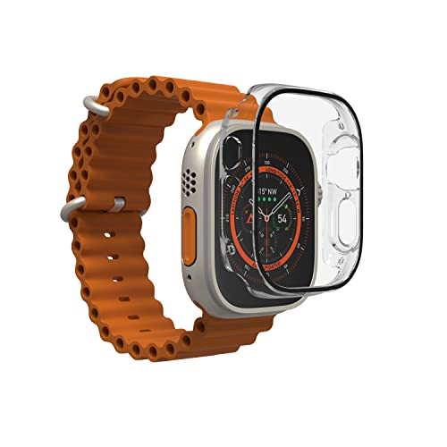ZAGG InvisibleShield Glass Elite 360 for Apple Watch Ultra, Watch Size: 49mm Face, Integrated Bumper and Screen Protector for 360-degree protection – Advanced clarity
