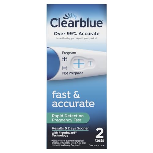 Clearblue Rapid Detection Pregnancy Test, Home Pregnancy Kit, 2 Count