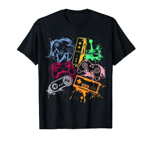 Video Game Console Controllers Retro 80's 90's Arcade Gamer T-Shirt