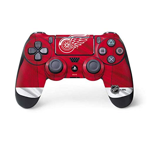 Skinit Decal Gaming Skin for PS4 Pro/Slim Controller - Officially Licensed NHL Detroit Red Wings Home Jersey Design