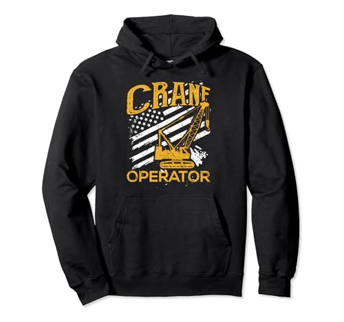 Crane Operator Crane Operators USA Flag Pride Gift Pullover Hoodie