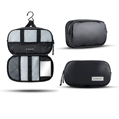 HEIMPLANET Original | HPT Carry Essentials - DOPP KIT | Hanging or standing travel toiletry bag | PVC-Free wash bag made from waterproof Dyecoshell |Supports 1% for The Planet (Better Half)