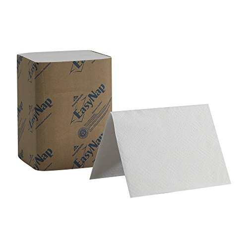 Georgia-Pacific 32004 EasyNap 2-Ply Embossed Dispenser Napkins, White, 9.85' Length (Case of 24 Packs, 250 Napkins per Pack)