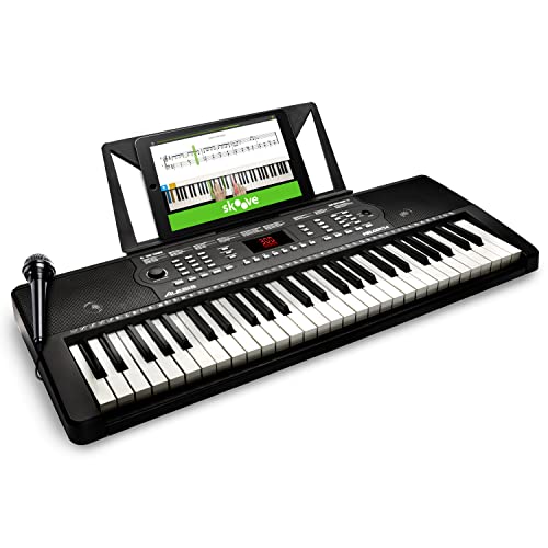 Alesis Melody 54 - Electric Keyboard Digital Piano with 54 Keys, Speakers, 300 Sounds, 300 Rhythms, 40 Songs, Microphone and Piano Lessons