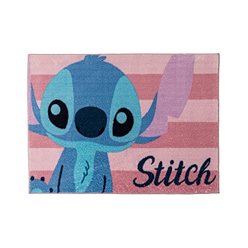 Gertmenian Kids Playroom & Game Room Carpet | Disney Lilo & Stitch Rug | Girls Bedroom Decor | 3x5 Ft Small, Pink, 19838