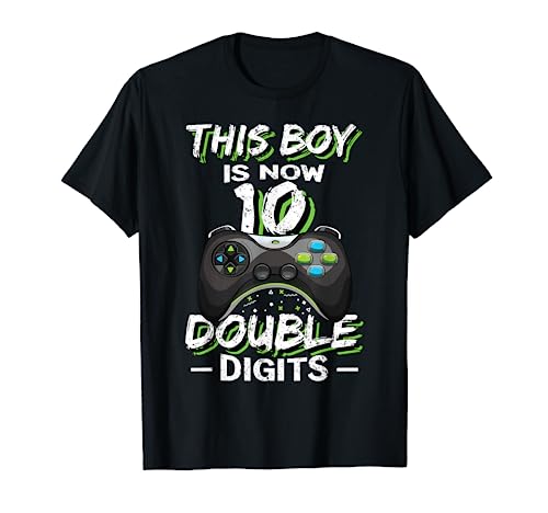 This Boy is Now 10 Double Digits Birthday Boy 10 years old T-Shirt