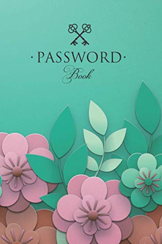 Password book: Log book password keeper with alphabetical tabs | Book organizer | Small journal and notebook for website addresses, logins and passwords