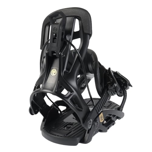Flow Fuse Fusion Men's Rear Entry Snowboard Bindings (Black, Medium)