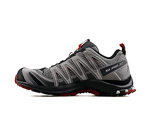 Salomon Men's XA PRO 3D Trail Running Shoes For Men, Grey Monument/Ebony, 12.5