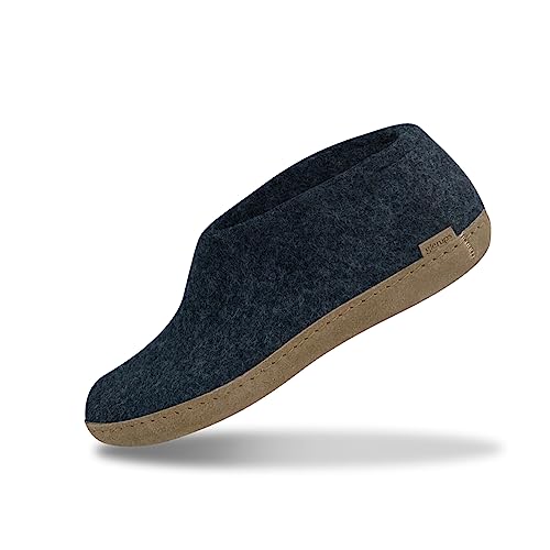 Glerups Unisex Model A Wool Slipper Shoe Denim EU 43 M ,43 M EU