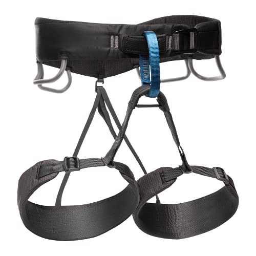 BLACK DIAMOND Momentum Mens Climbing Harness, Anthracite, Medium
