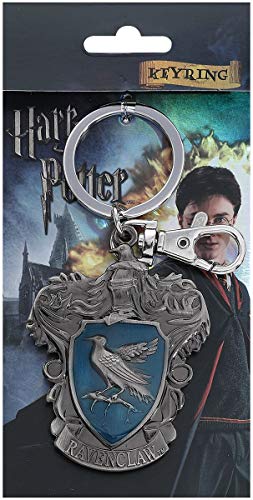 Harry Potter Ravenclaw School Crest Pewter Keychain, Silver