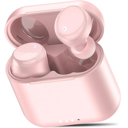 TOZO T6 Wireless Earbuds Bluetooth 5.3 Headphones, Ergonomic Design in-Ear Headset, 50Hrs Playtime with Wireless Charging Case, APP EQ Customisable, IPX8 Waterproof, New Upgraded Version