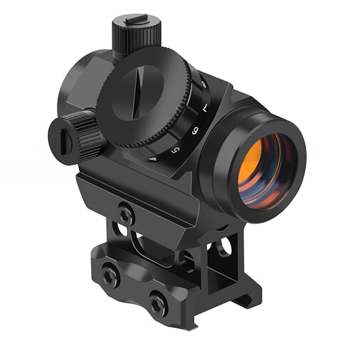 Feyachi Red Dot Sight 4 MOA Red Dot Gun Sight Rifle Scope with 1 inch Riser Mount