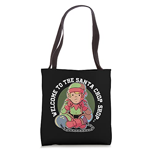 Santa's Chop Shop Elf Tote Bag